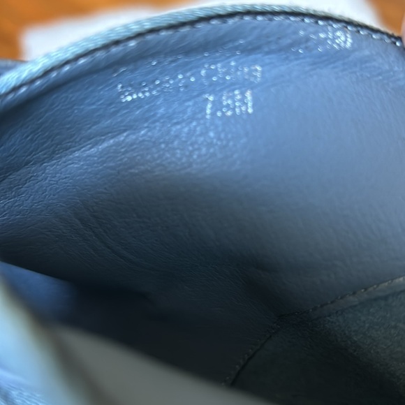 New fabric denim peep elastic crisscross kitten heel casual booties shoe Sz 7.5M - Picture 12 of 13